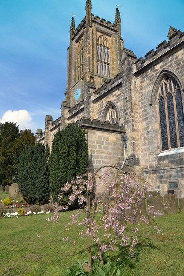 Image of St Swithun's church in sunshine